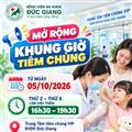📢 THÔNG BÁO MỞ RỘNG KHUNG GIỜ TIÊM CHỦNG
